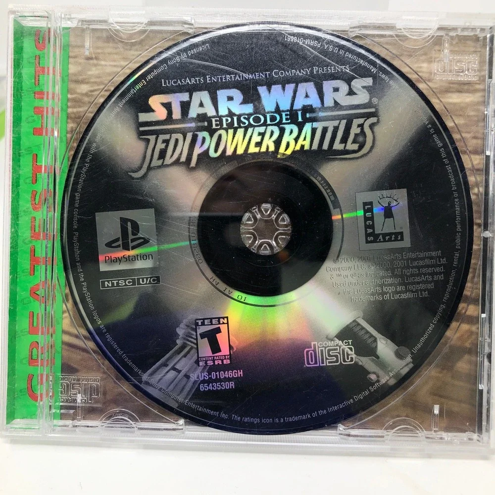 Star Wars Episode I Jedi Power Battles PlayStation Greatest Hits No Manual